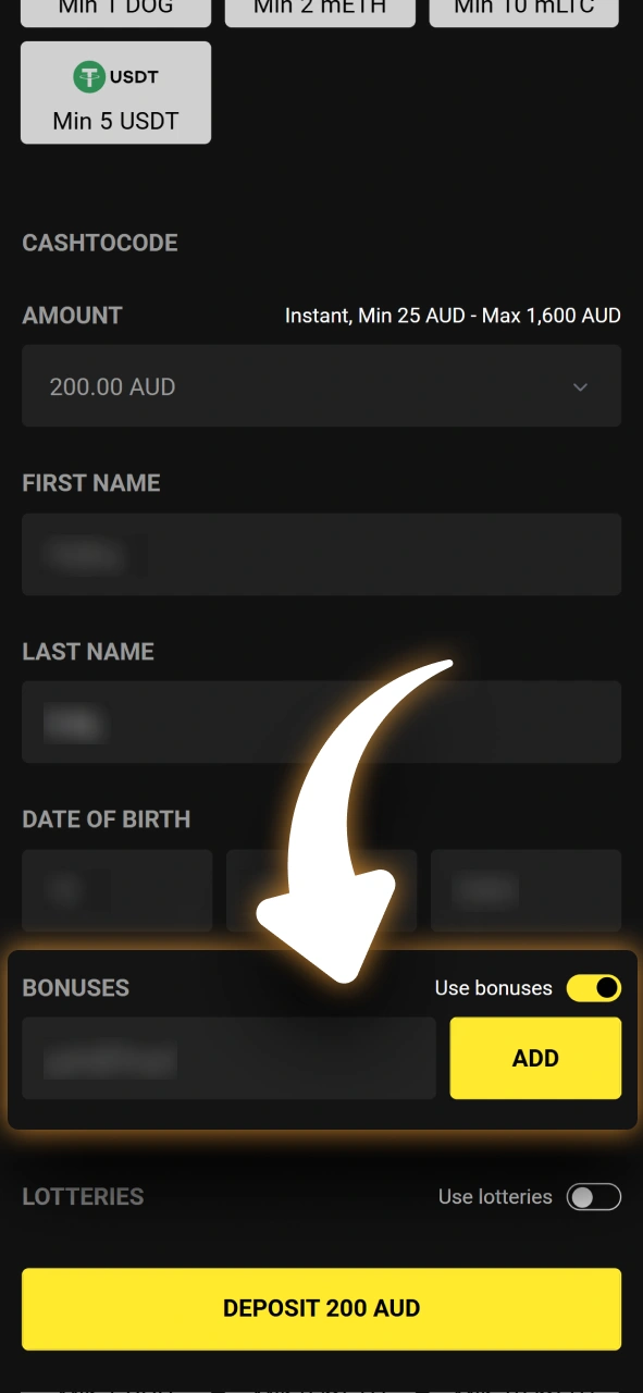 Use a valid promo code to unlock additional rewards at Olympia Casino.