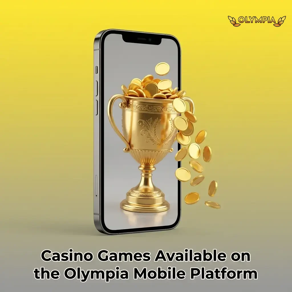 Olympia mobile casino games including pokies, blackjack, roulette, baccarat and live dealer titles from top providers.